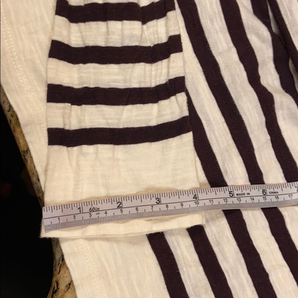 Loft long sleeve cream/black stripe top Large - Picture 16 of 16